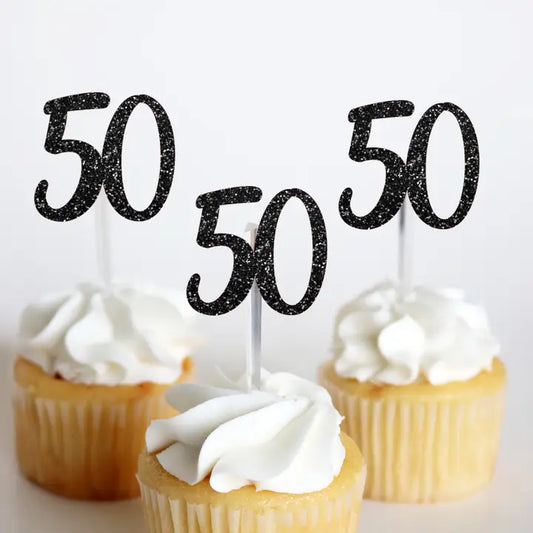 50th Birthday Treat Toppers