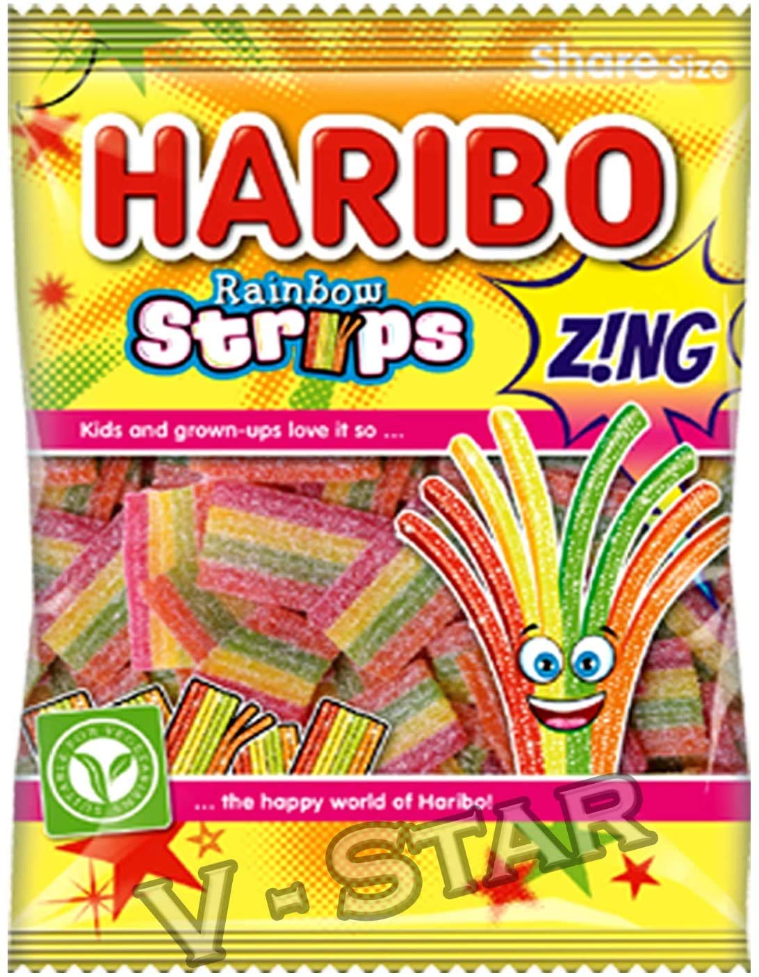 Haribo Zing Rainbow Strips