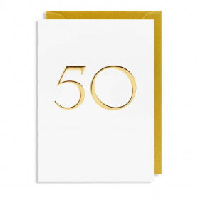 Gold 50 Card