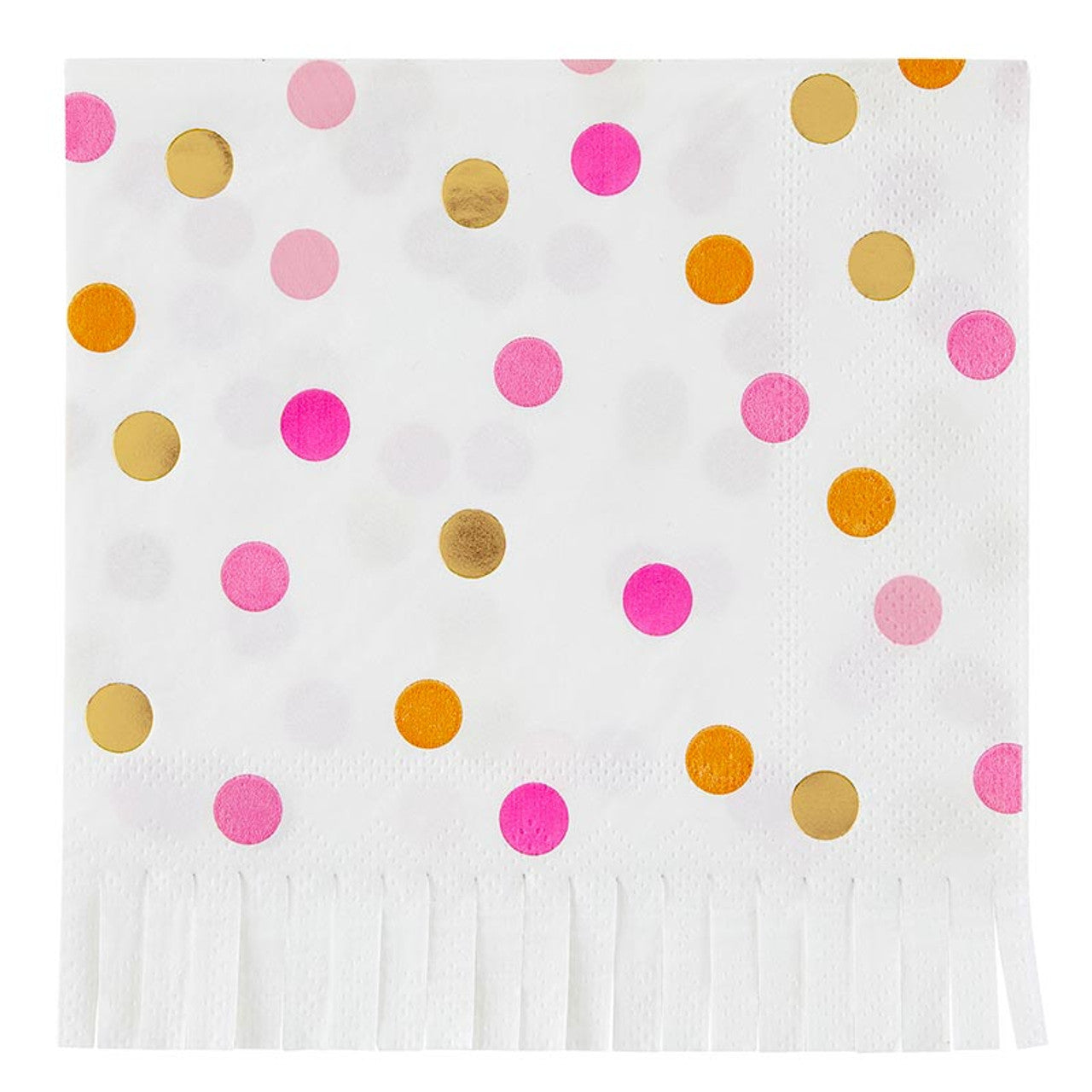 Confetti With Fringe Cocktail Napkin