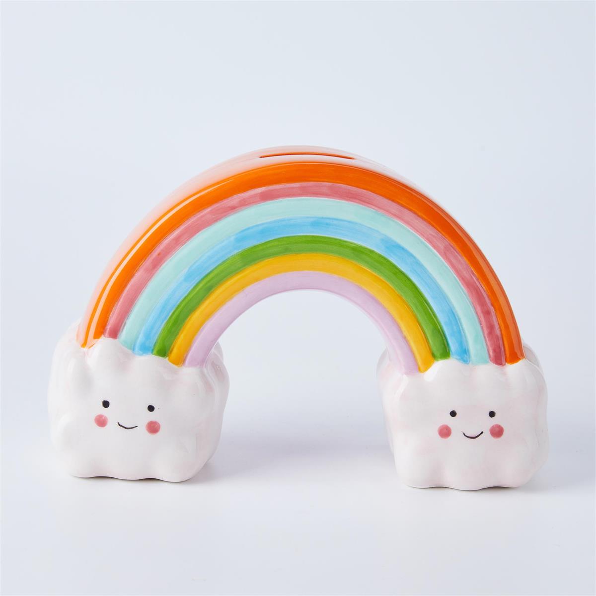 Rainbow and Clouds Money Bank