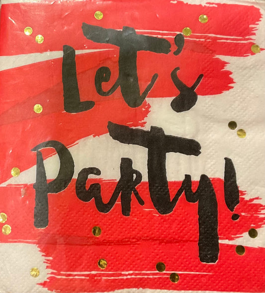Let’s Party Cocktail Napkin