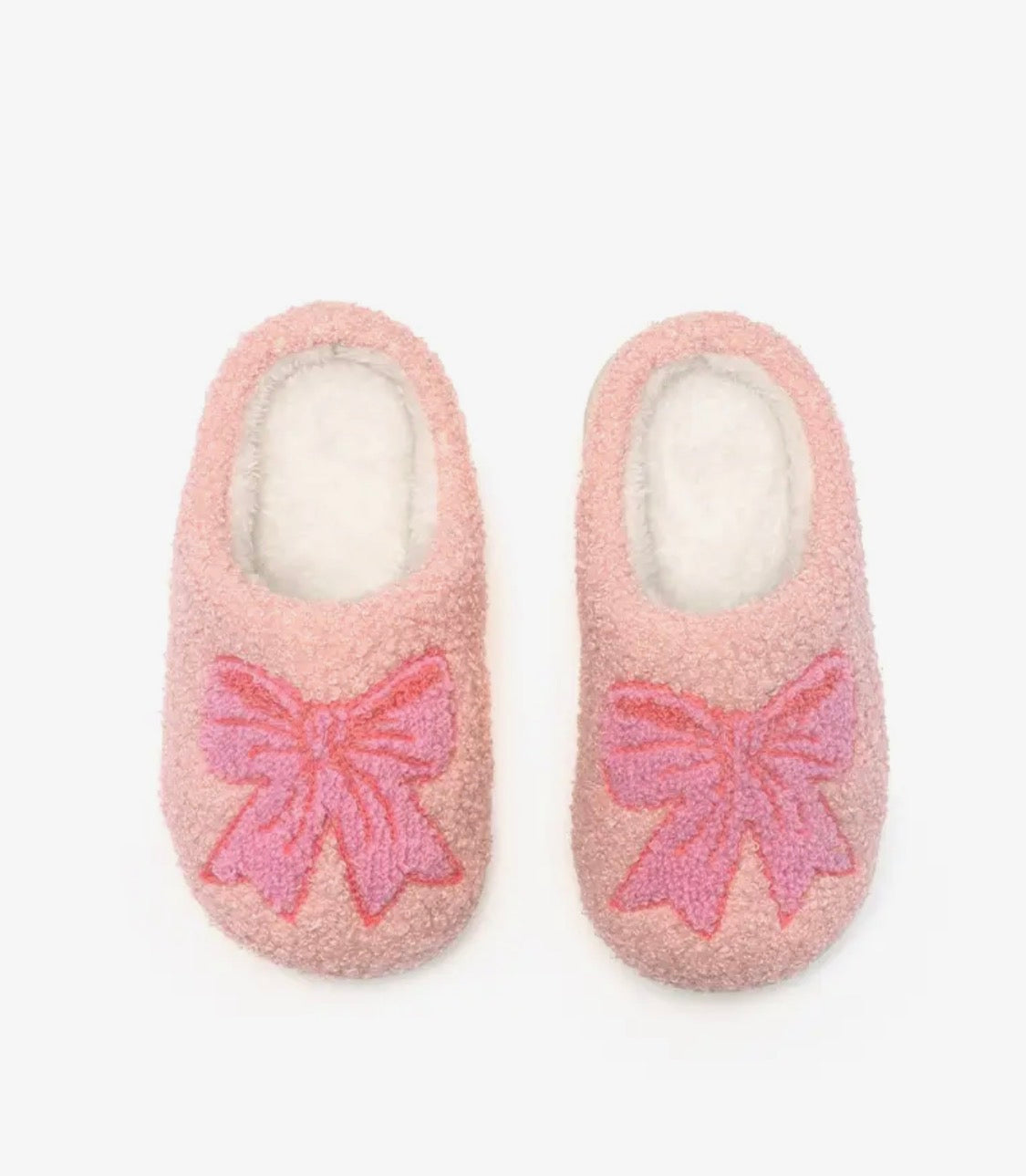 Pink Bows Kids Slippers