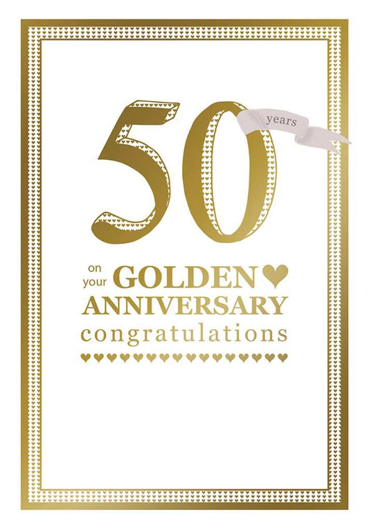 Golden Anniversary celebrating a love that’s stood the test of time.