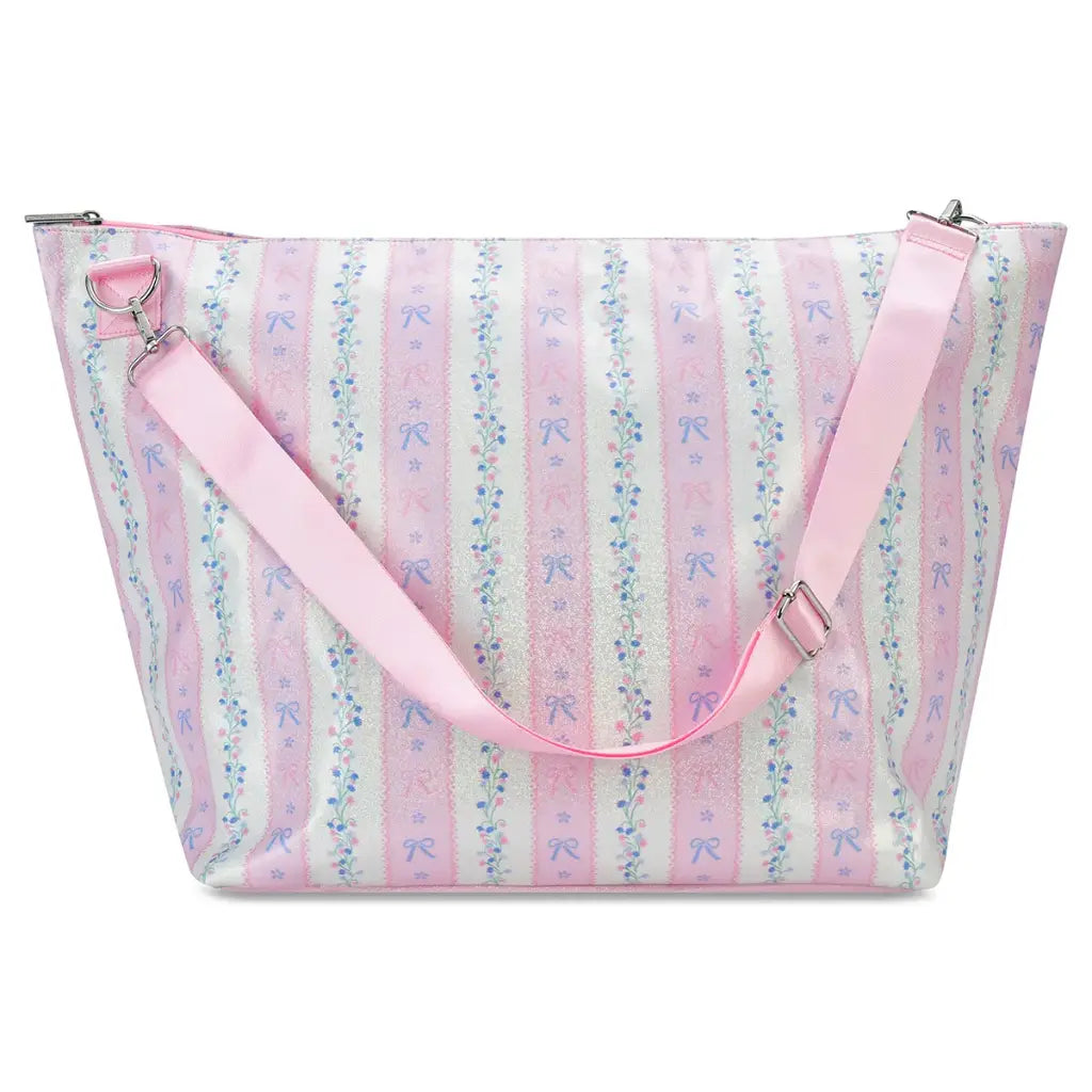 Floral Stripes Weekender Bag