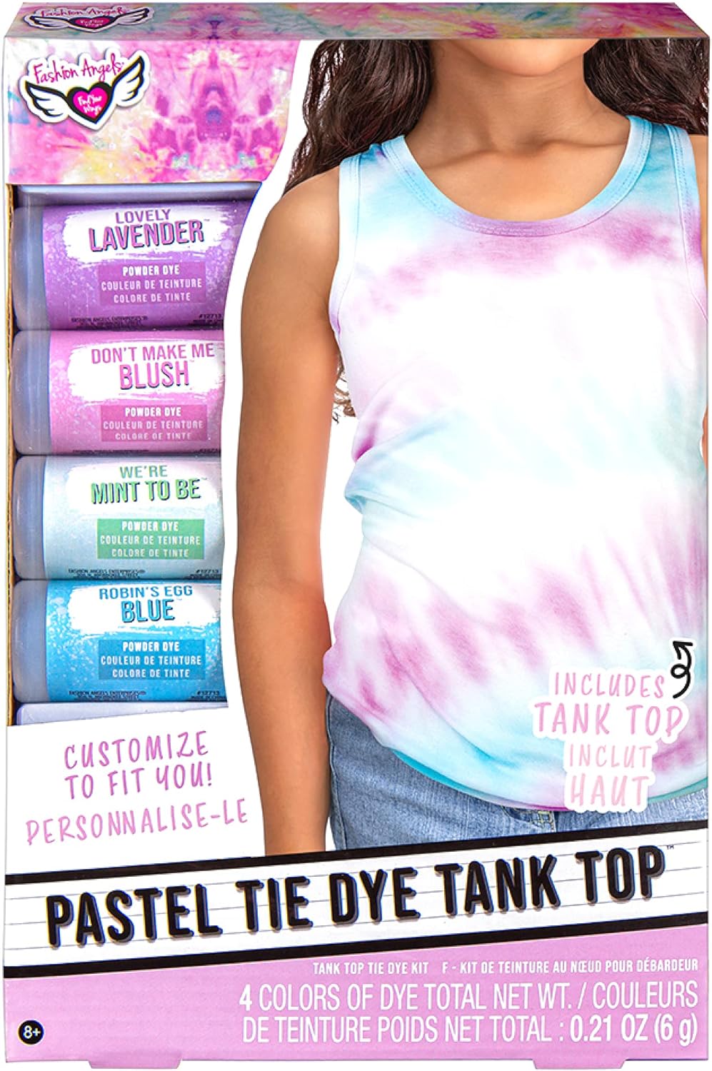 Fashion Angels Pastel Tie Dye Kit - DIY Tank Top Tie Dye Set