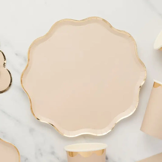 Champagne Paper Plates