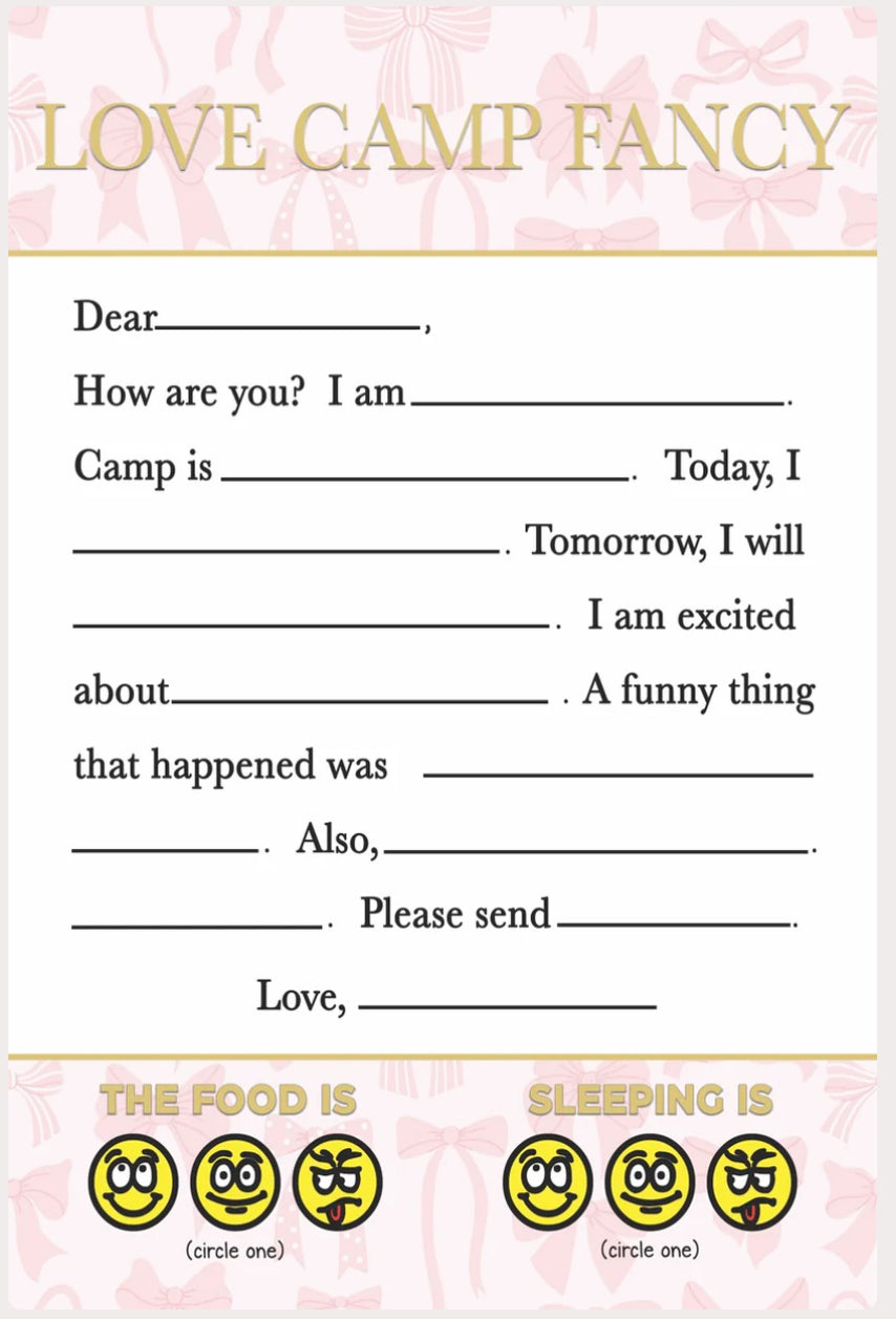 LOVE CAMP FANCY STATIONERY