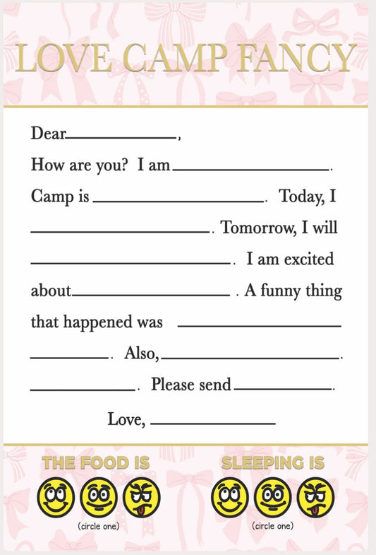 LOVE CAMP FANCY STATIONERY