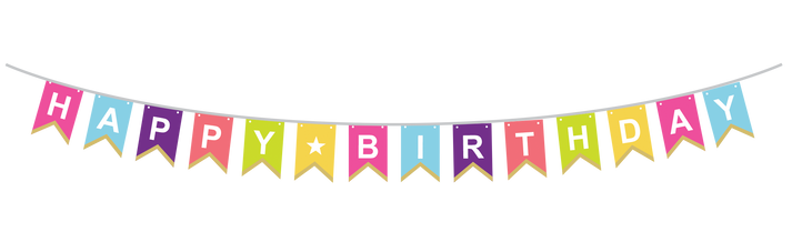 Bold and Bright Birthday Banner