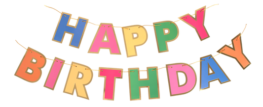 Colorful Happy Birthday Banner