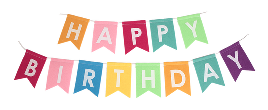 Felt Happy Birthday Banner