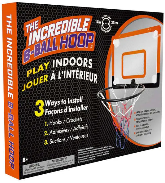 The Incredible B-Ball Hoop for Play Indoors. Durable Indoor Hoop