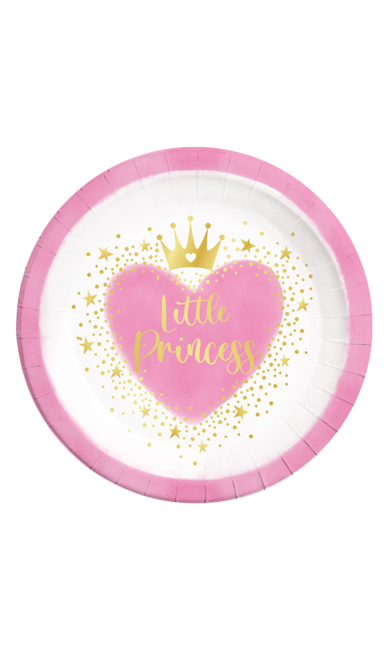 Little princess paper plate