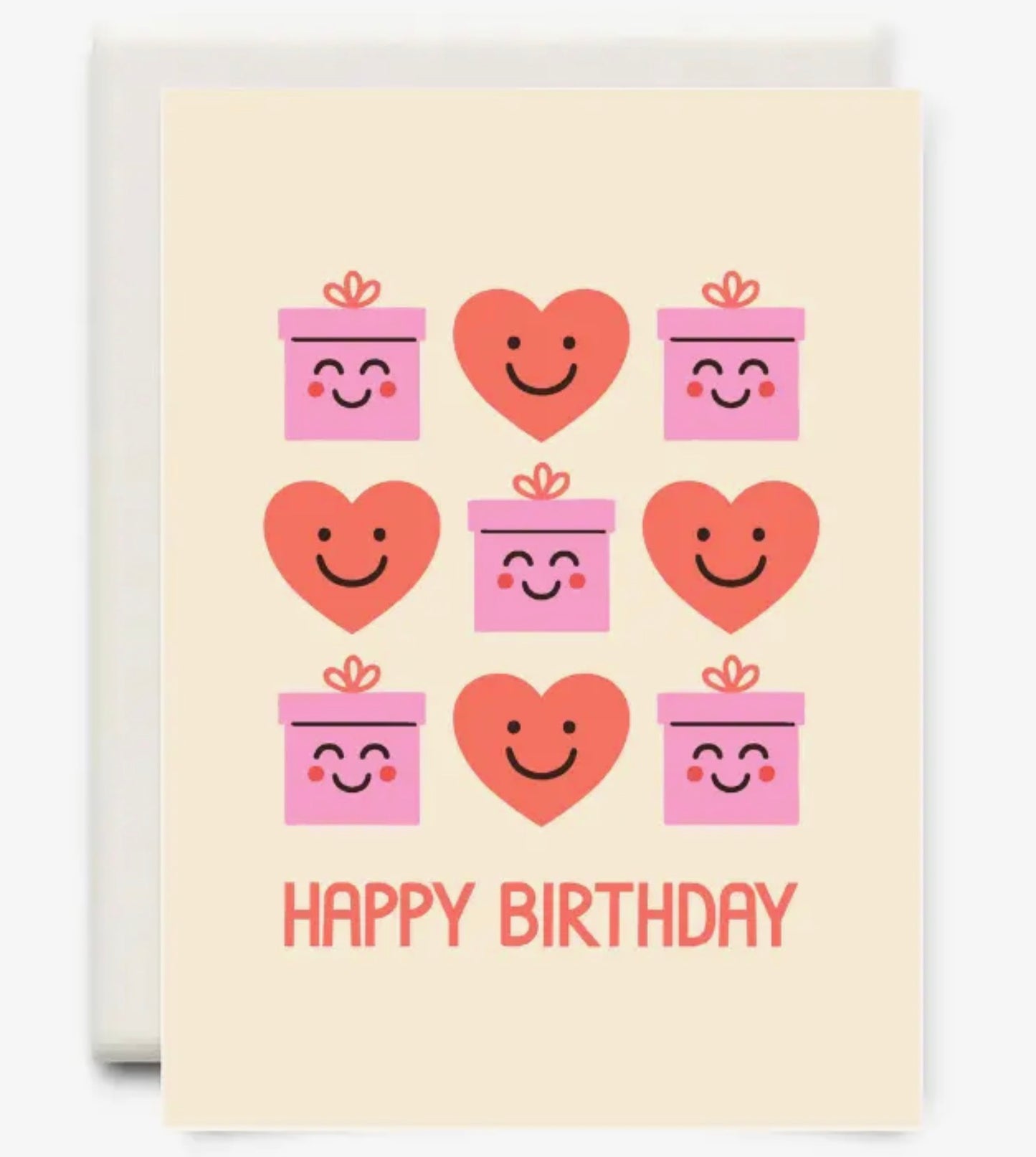 Hearts and Presents Birthday card
