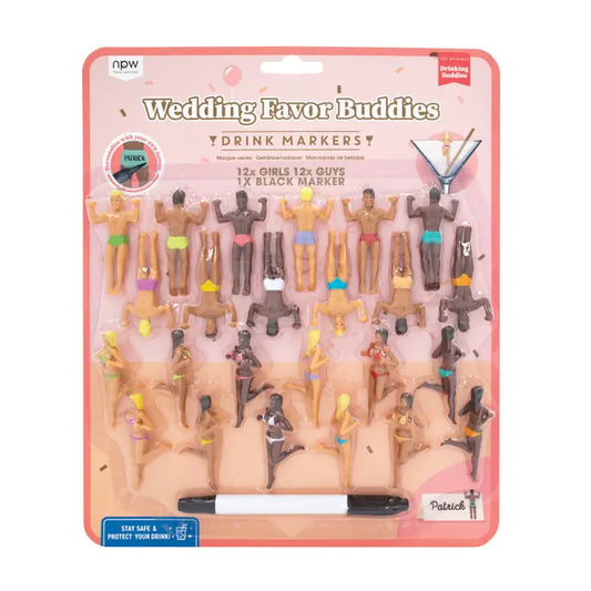Wedding Favor Buddies Drink Markers-24 Pack