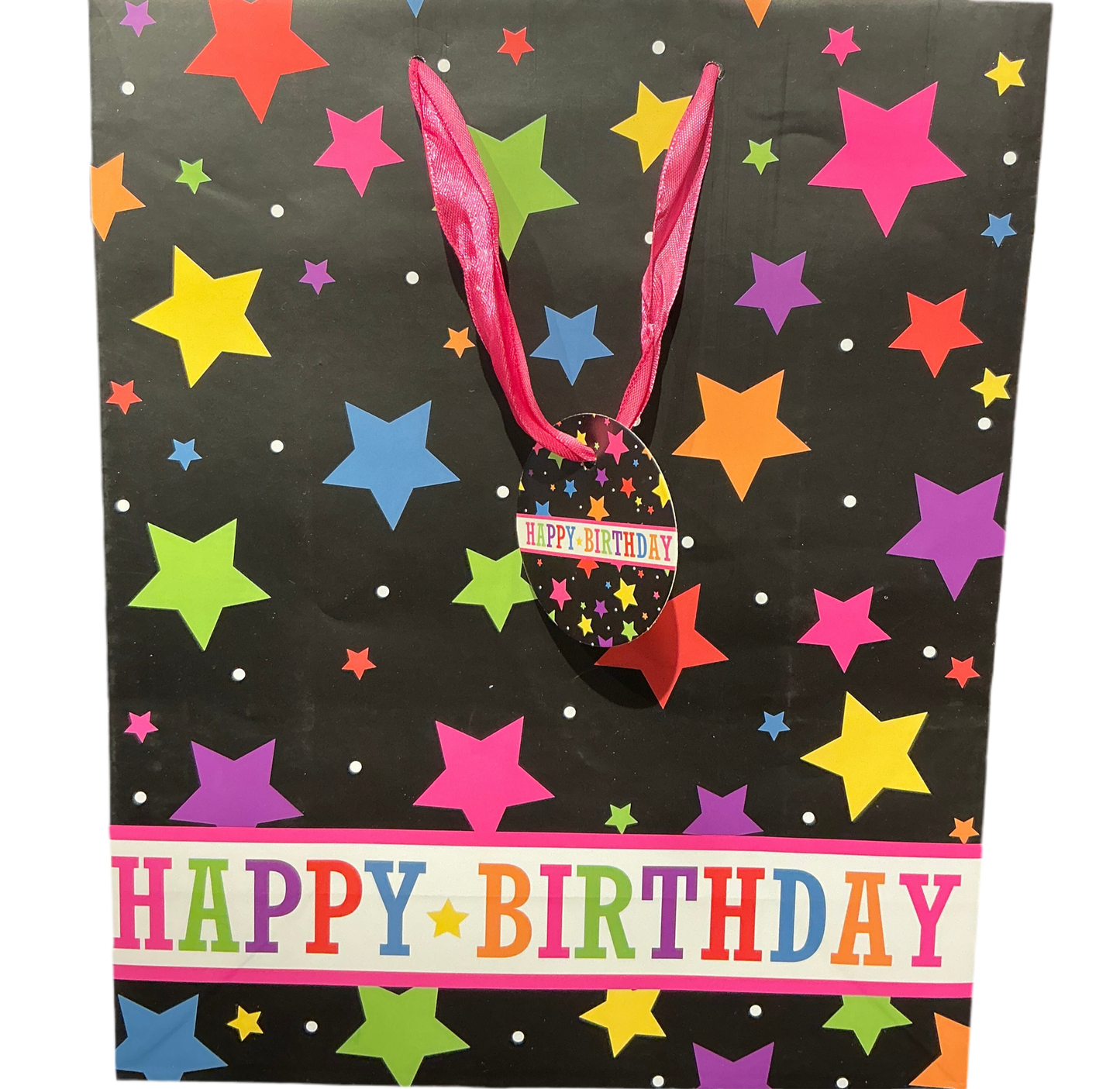 Star happy birthday gift bag
