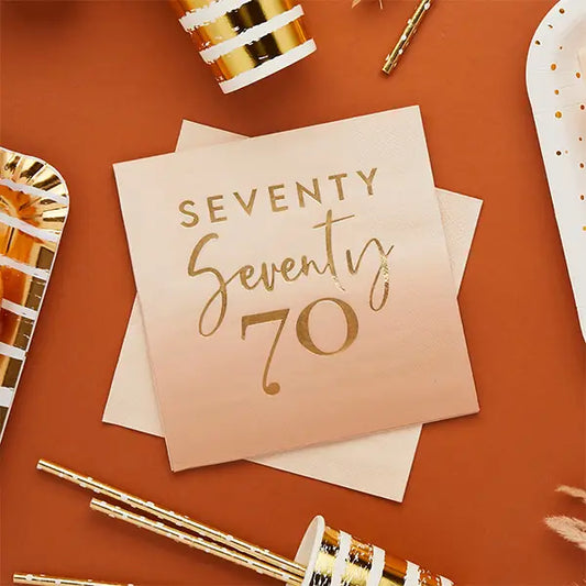 Seventy Paper Napkins
