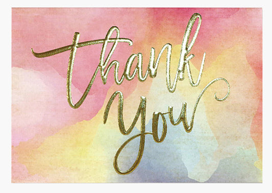 Watercolor Sunset Thank You Notes