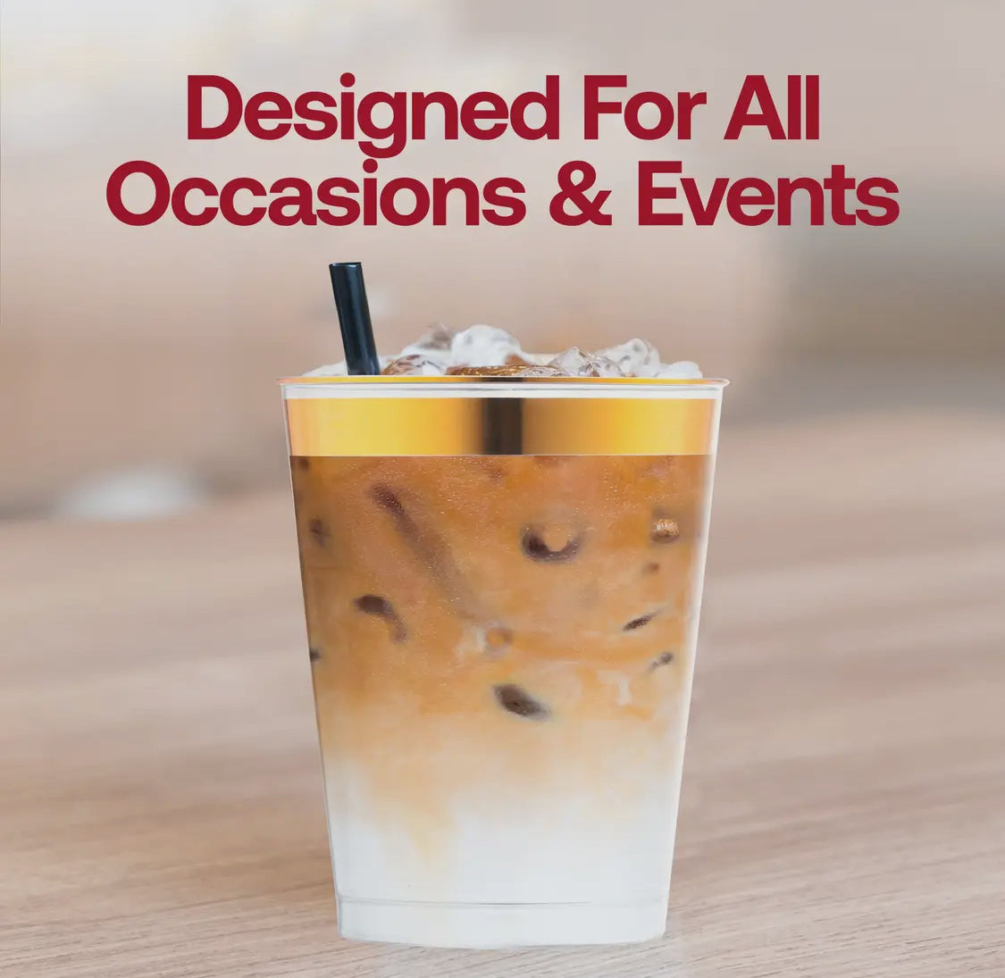 10once Gold Rim Tumbler Cup