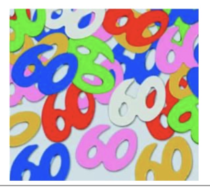 60 colorful confetti