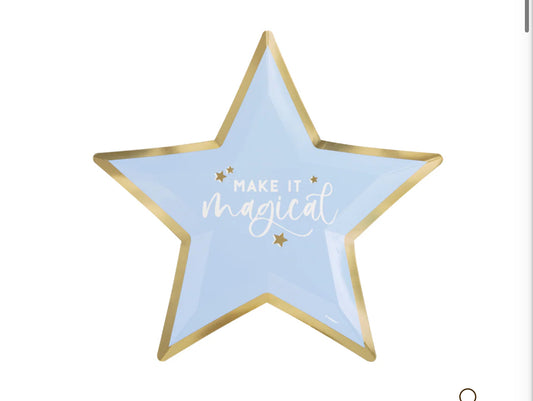 STAR SHAPED PLATES 8CT