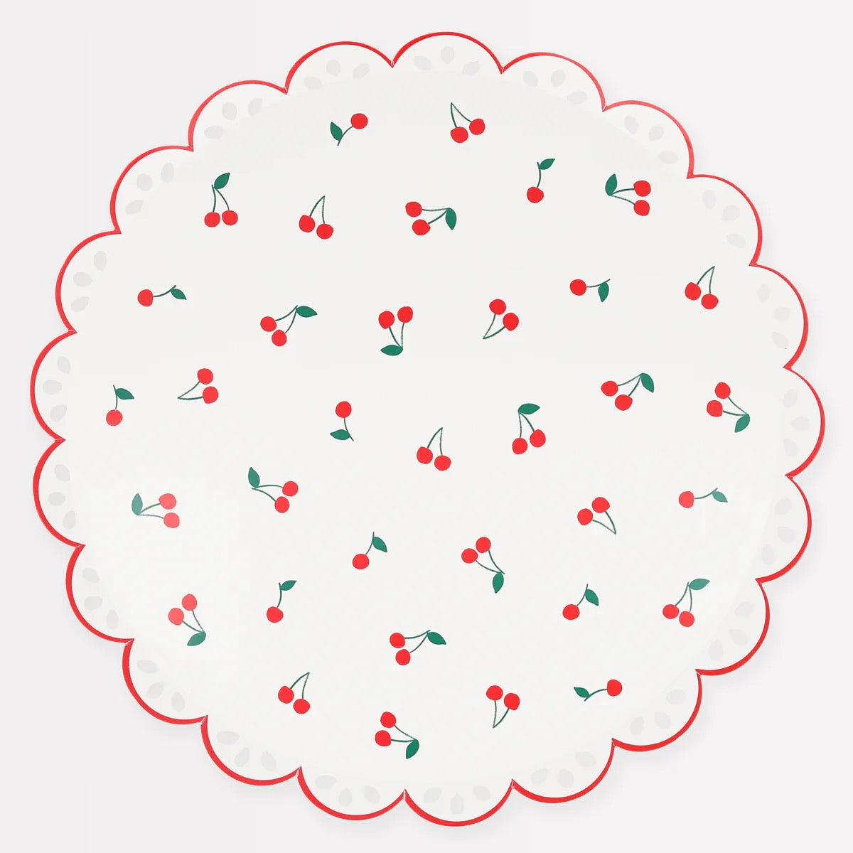 Scalloped Edge Cherry Large