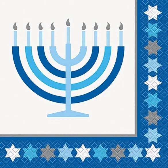 Starry Hanukkah Lunch Napkin