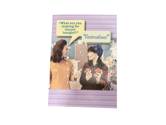 Reservation funny card
