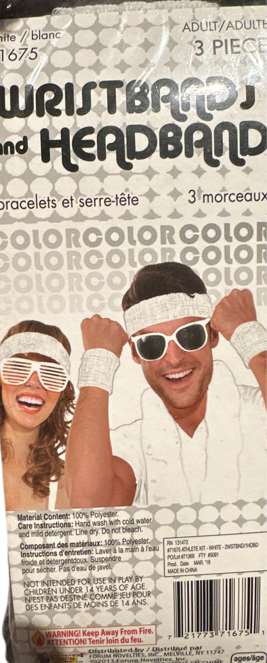 Wristbands and headbands