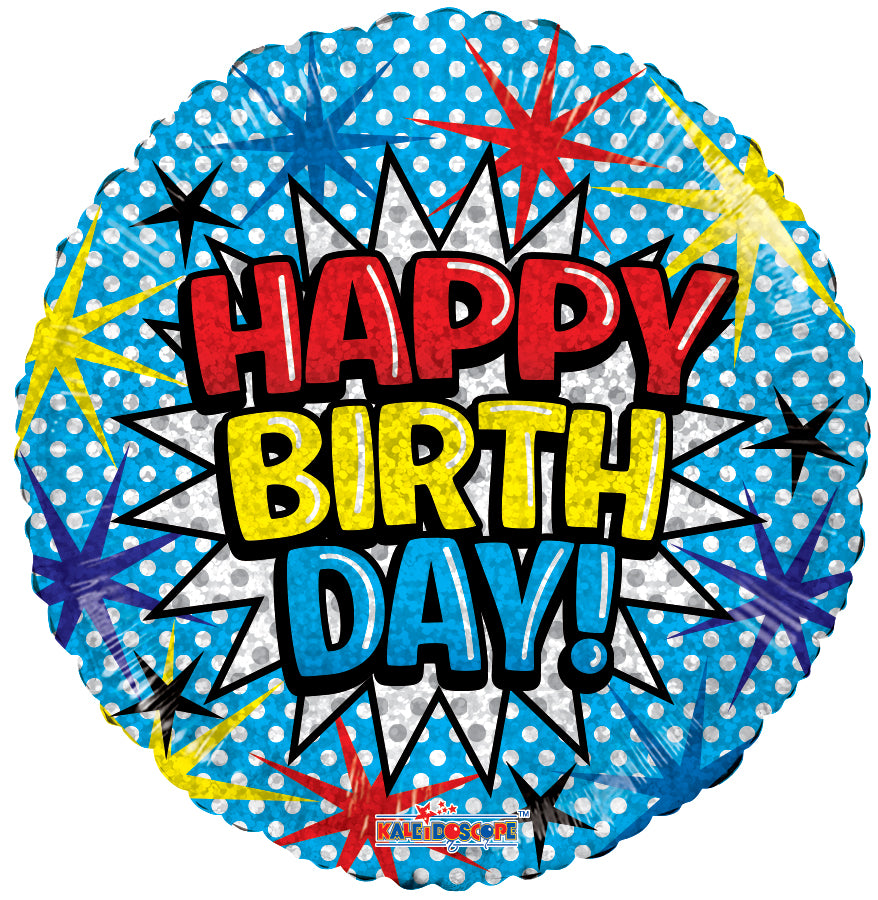 Happy Birthday Comic Foil Balloon