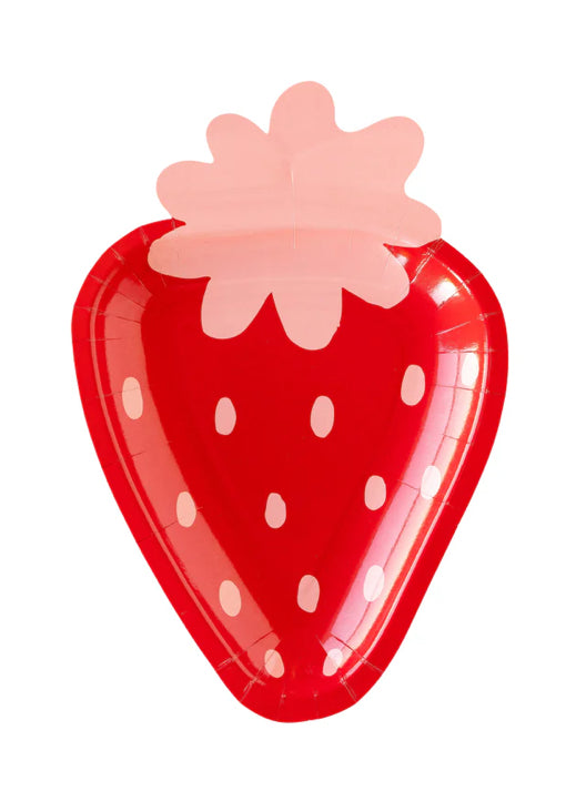 Pink Strawberry Side Plates