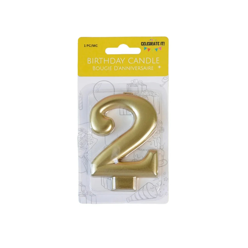 Gold Metallic 2 Candle