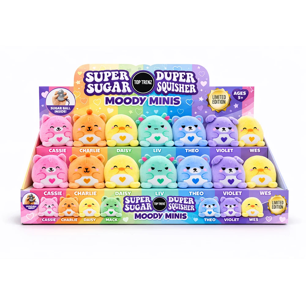 Super Duper Sugar Squisher Plush Moody Minis