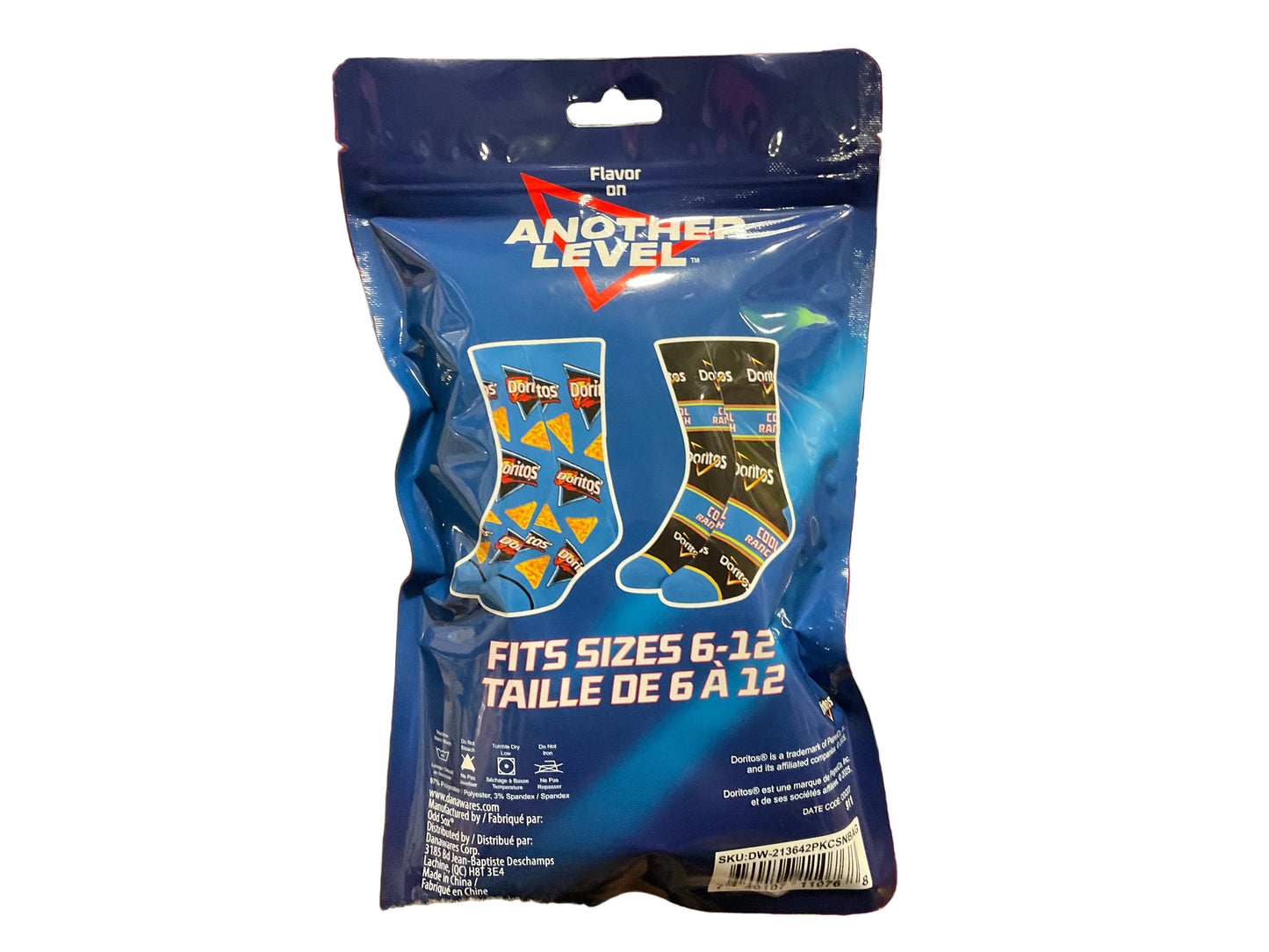 DORITOS COOL CRUNCH 2 PAIR SOCKS