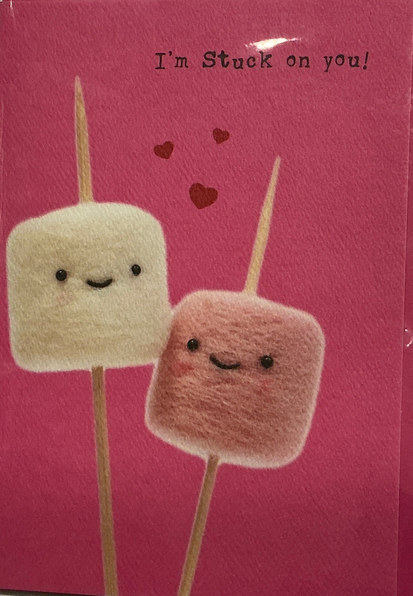 I’m stuck on you valentines card