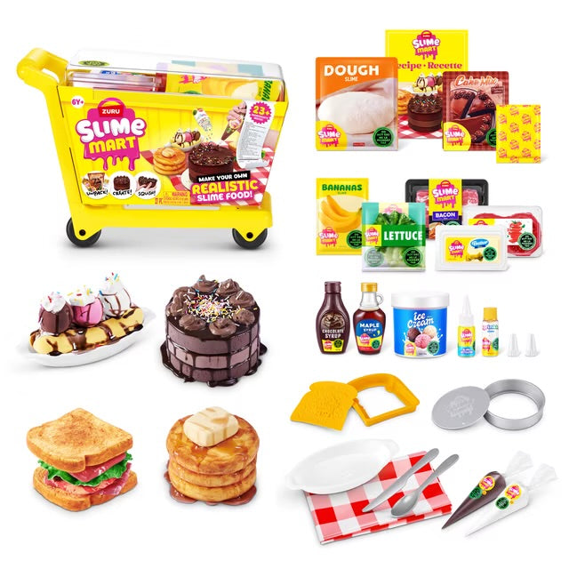 Slime Mart Shopping Cart by ZURU - Play Food Themed DIY Slime Kit for Kids Ages 6+