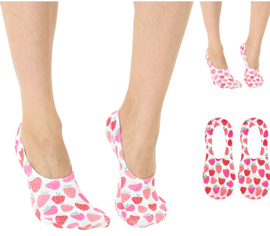 Living Royal No show Liner Socks Strawberry