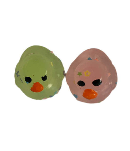 Glow in the dark squishy ducks