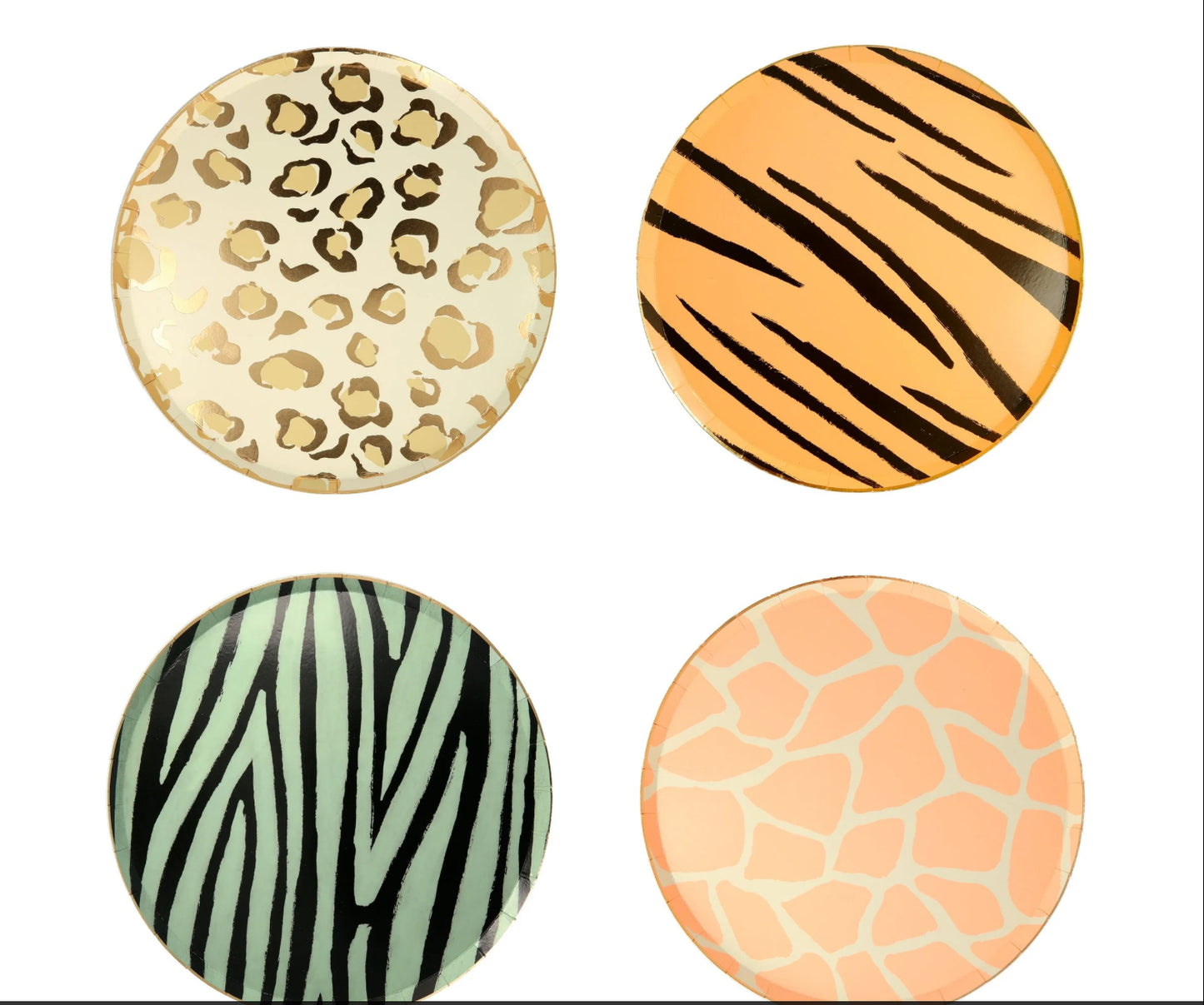 Safari Animal Print Side Plates