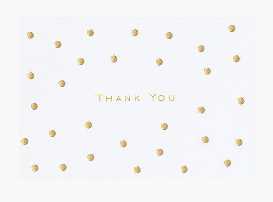 Gold Dots Thank You Notes