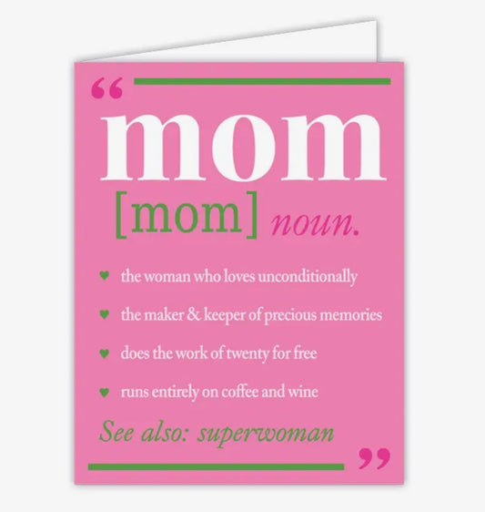 Mom (mom) noun.