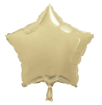 White Gold Star Balloon