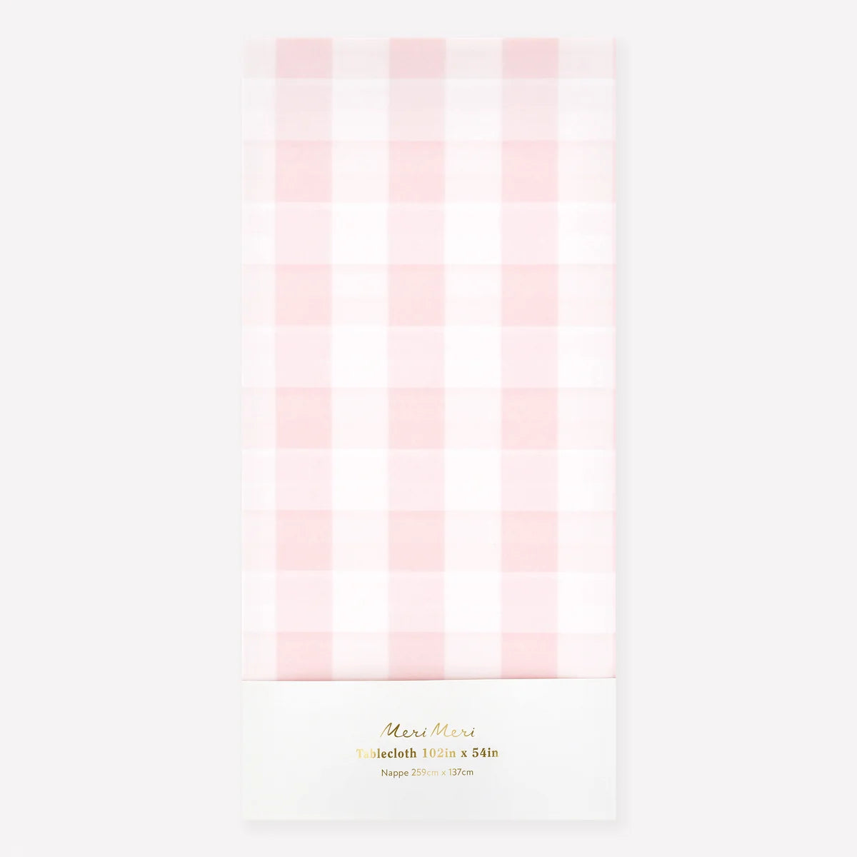 MERI MERI tablecloth pink and white checkers
