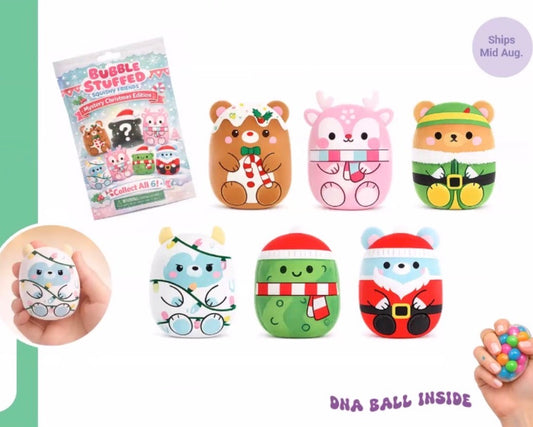 Bubble Stuffed Squishy Friends- Christmas Ball