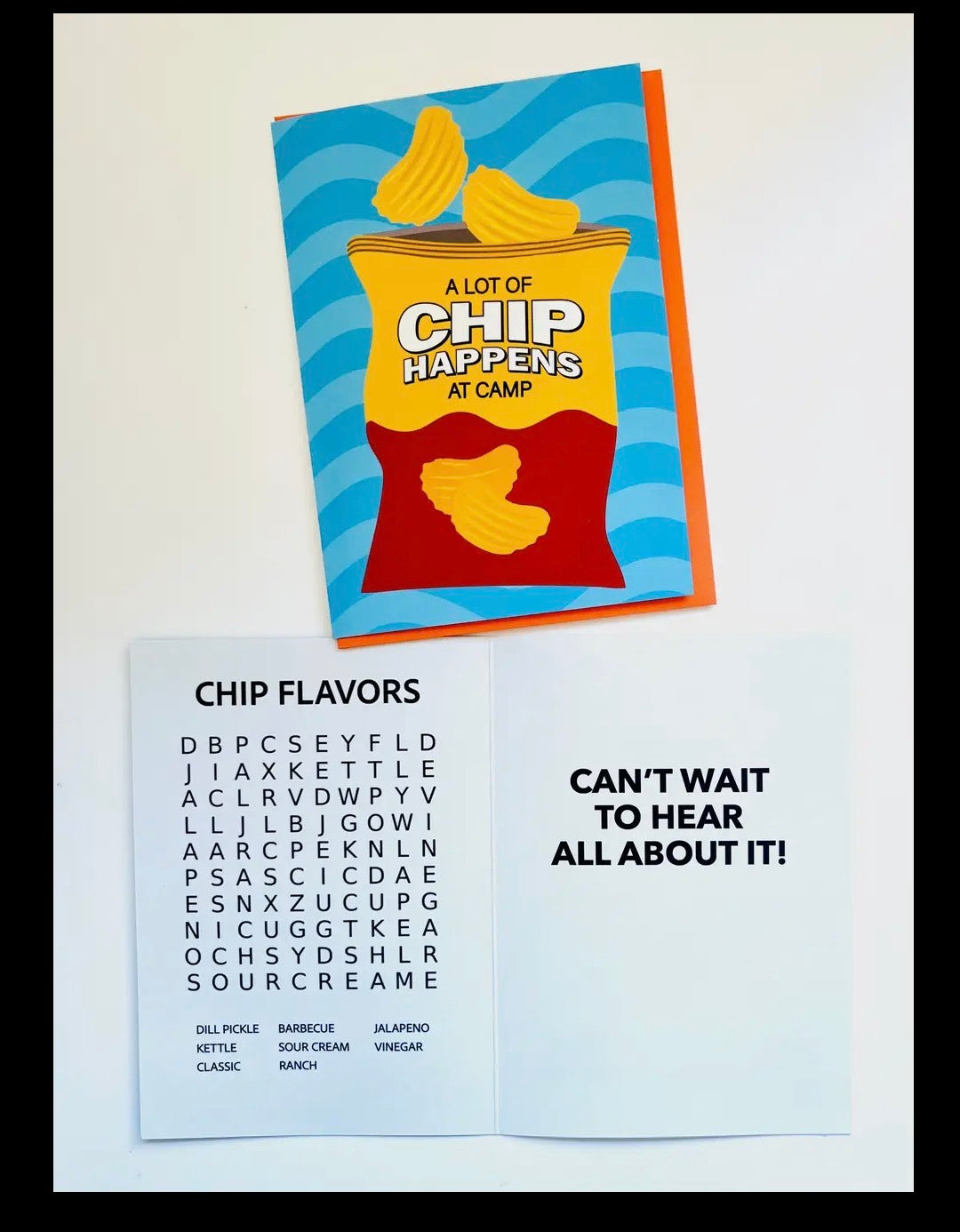 A lot of chip happens at camp