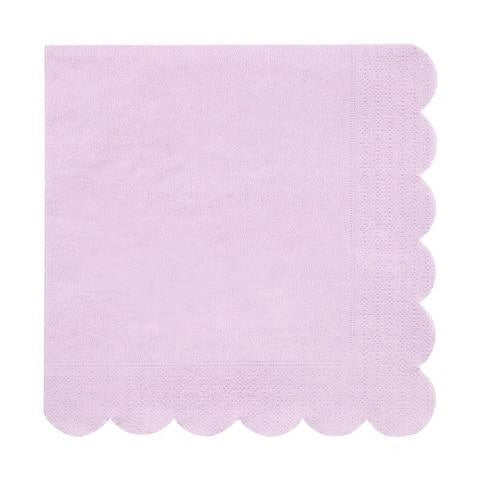 Large Lilac Scalloped Napkin