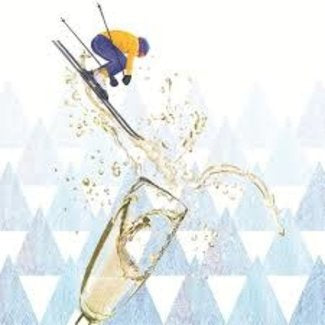 Apres Ski Champagne Cocktail Napkin