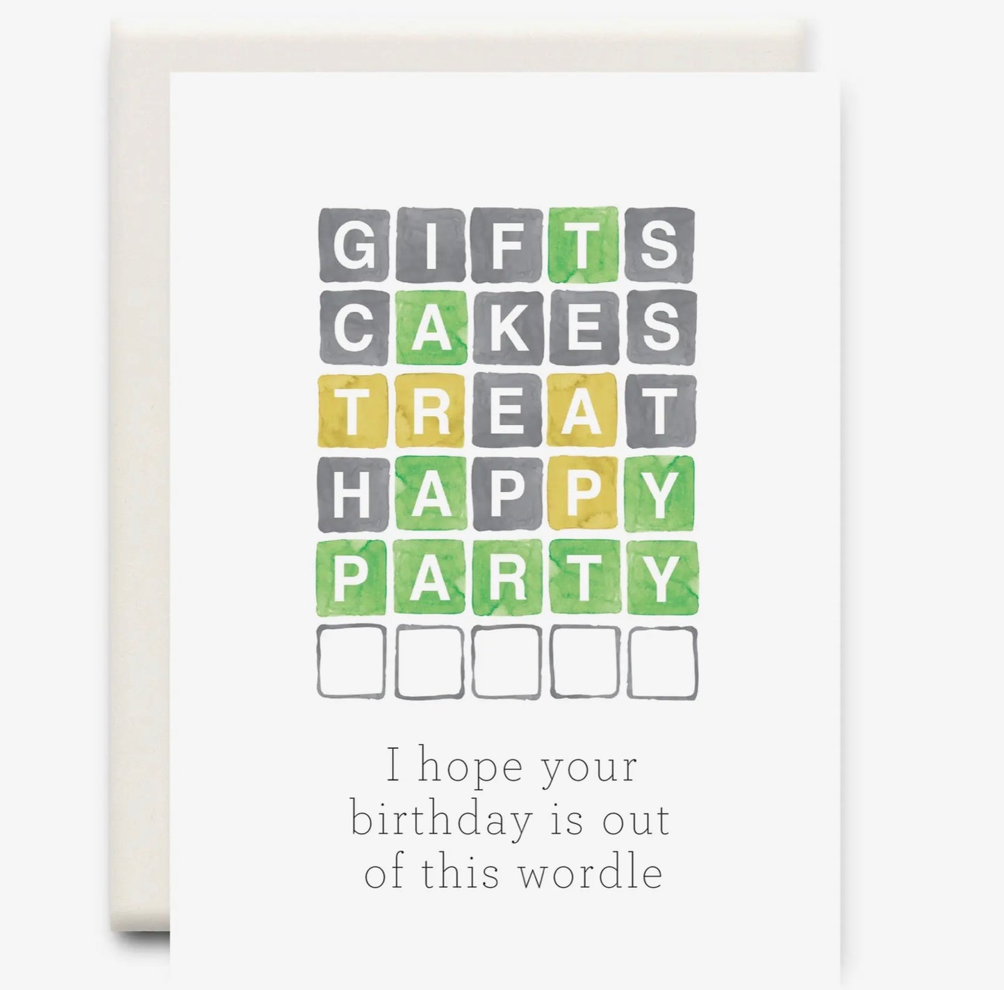 Wordle birthday card
