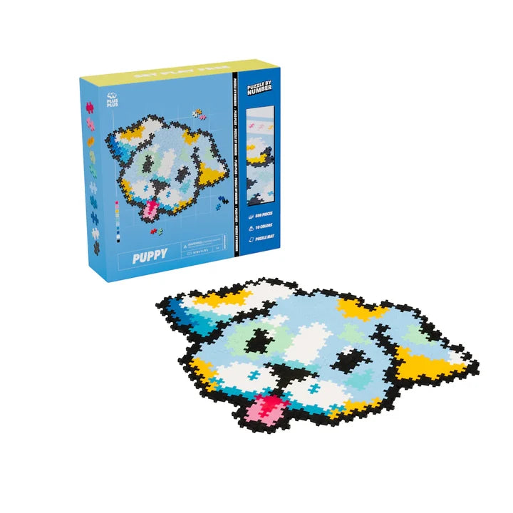 Plus Plus puzzle by number - puppy 500 pcs